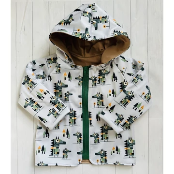 Tavaszi-őszi softshell kabát 86 - krokodil